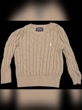 Polo by Ralph Lauren Little Boys  Cable Crewneck Sweater - Beige